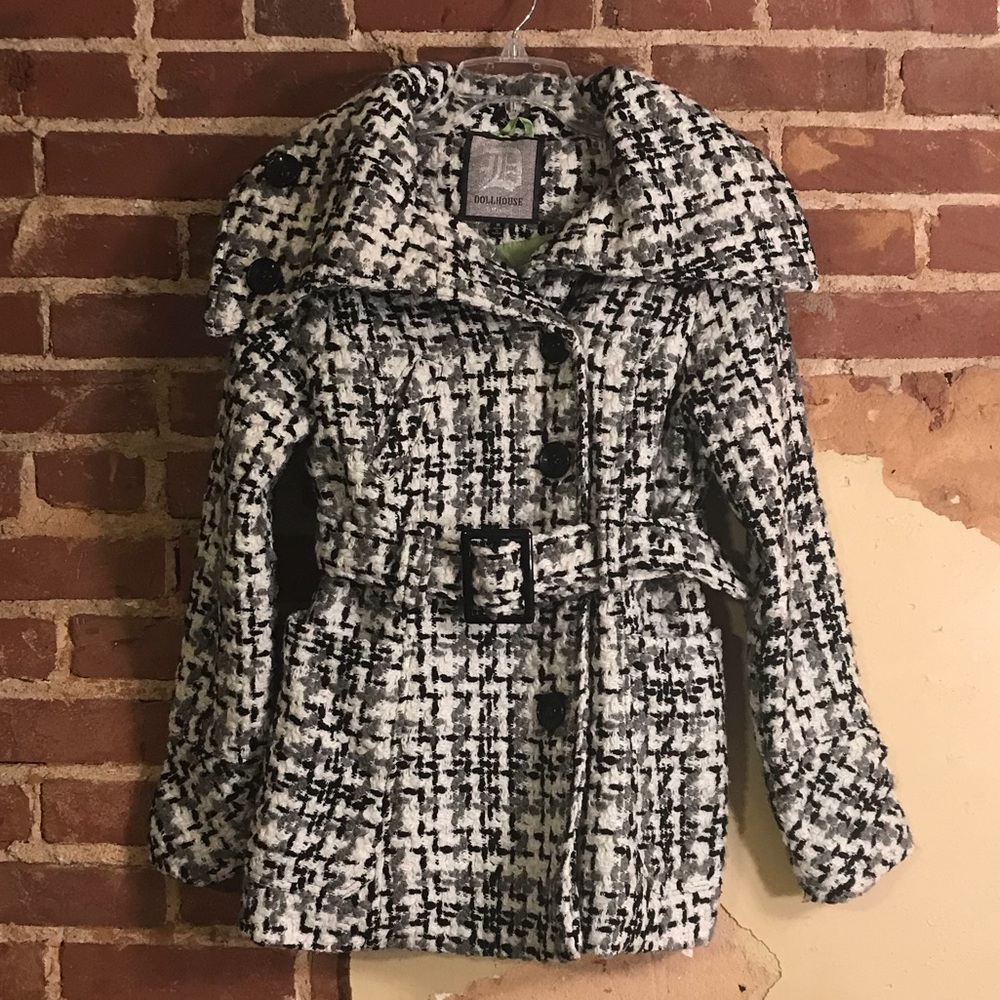 Dollhouse Wool Blend Coat with Hood